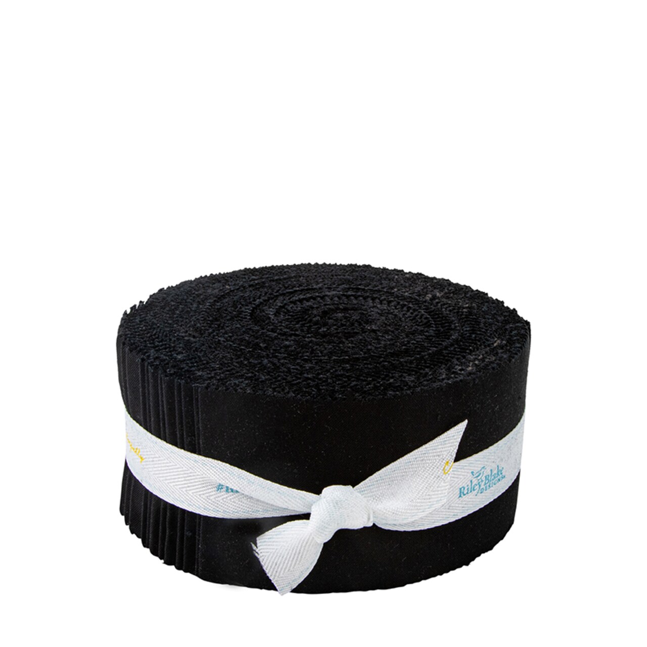 Confetti Cotton 2.5" Strip Roll (Jelly Roll / Rolie Polie) in Pitch Black by Riley Blake (RP-120-PITCHBLACK-40)